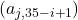 (a_{j, 35 - i + 1})