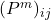 (P^m)_{ij}