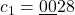 c_1 = \underline{00}28