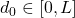 d_0 \in [0, L]