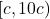 [c, 10c)