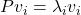 Pv_i=\lambda_iv_i