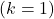(k=1)