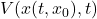 V(x(t, x_0), t)