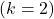 (k=2)