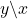 y \backslash x