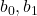 b_0, b_1