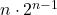 n \cdot 2^{n-1}