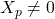 X_p \neq 0