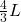 \frac43L