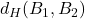 d_H(B_1,B_2)