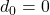 d_0 = 0