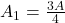 A_1=\frac{3A}{4}