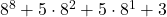 8^8+5\cdot 8^2+5\cdot 8^1+3