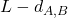 L - d_{A,B}