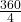 \frac{360}{4}