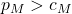 p_M > c_M