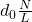 d_0 \frac{N}{L}