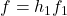 f=h_1f_1