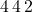 4\,4\,2