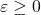 \varepsilon\geq 0