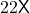 22\mathsf{X}
