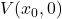 V(x_0, 0)