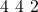 4 ~ 4 ~ 2