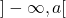 ]-\infty, a[