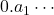 0.a_1 \cdots