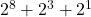 2^8+2^3+2^1
