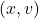 (x, v)