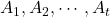 A_1,A_2,\cdots,A_t