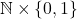 \mathbb{N} \times \{0,1\}