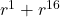 r^1 + r^{16}