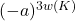(-a)^{3w(K )}