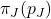 \pi_J(p_J)