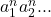 a_1^n a_2^n ...