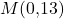 M(0{,}13)
