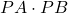 PA \cdot PB