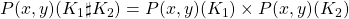 P (x, y) (K_1 \sharp K_2) = P (x, y) (K_1) \times P (x, y) (K_2)