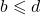 b \leqslant d