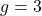 g = 3
