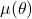 \mu(\theta)