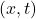 (x, t)