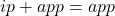 ip + app = app